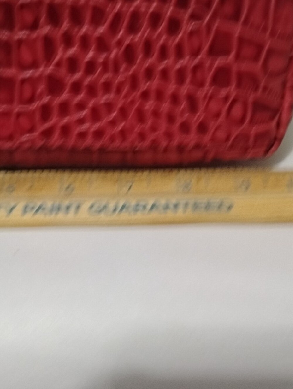 Patricia Nash Novella Frame Red Croc-Embossed Frame Satchel Handbag - Picture 5 of 12